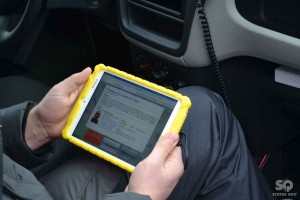 A tablet for police officers