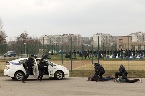 Kharkiv Patrol Police Training Center, March 2016  (Photo from usembassykyiv.wordpress.com)